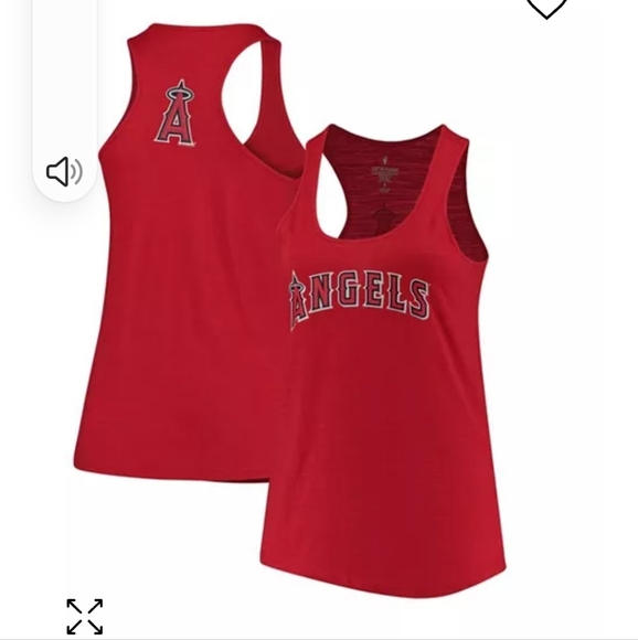 💚5/$25 Los Angeles Baseball MLB Angels Racerback Gauze Tank Top Medium - Picture 6 of 6